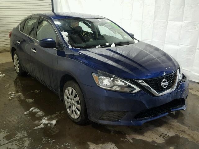 3N1AB7AP9GL648665 - 2016 NISSAN SENTRA S BLUE photo 1