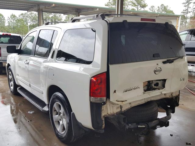 5N1AA08AX6N740919 - 2006 NISSAN ARMADA SE WHITE photo 3