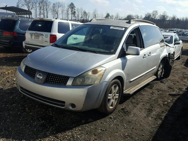 5N1BV28U74N309370 - 2004 NISSAN QUEST S SILVER photo 2