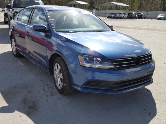 3VW167AJ0HM322887 - 2017 VOLKSWAGEN JETTA S BLUE photo 1