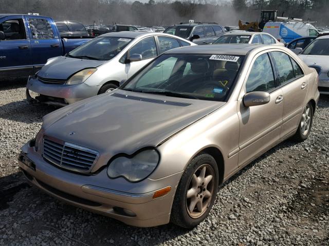 WDBRF61J03F303098 - 2003 MERCEDES-BENZ C 240 GOLD photo 2