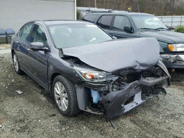 1HGCR2F7XEA044223 - 2014 HONDA ACCORD EX GRAY photo 1