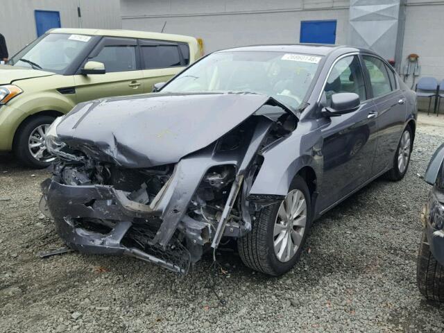 1HGCR2F7XEA044223 - 2014 HONDA ACCORD EX GRAY photo 2