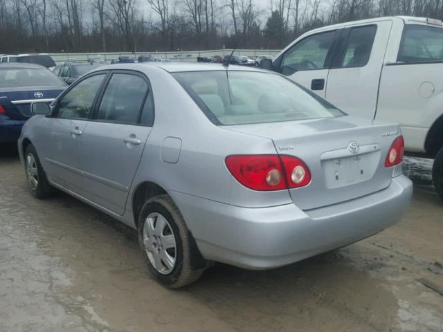 2T1BR32E15C466722 - 2005 TOYOTA COROLLA CE SILVER photo 3