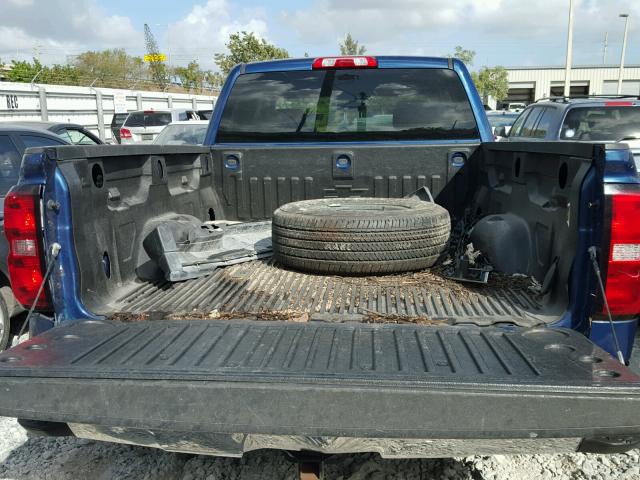 1GCVKREC4GZ248376 - 2016 CHEVROLET SILVERADO BLUE photo 9