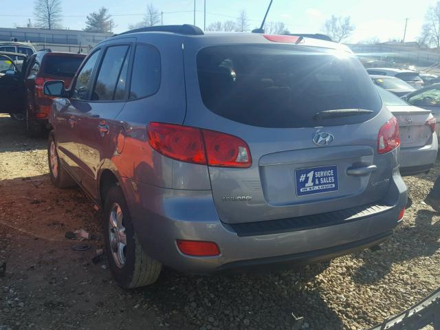 5NMSG13D48H172679 - 2008 HYUNDAI SANTA FE G GRAY photo 3