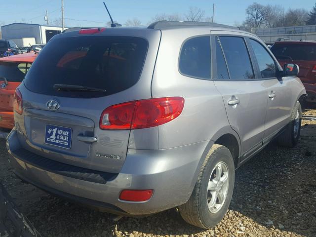 5NMSG13D48H172679 - 2008 HYUNDAI SANTA FE G GRAY photo 4