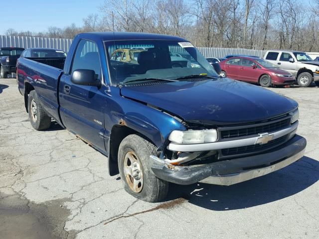 1GCEC14V2YE247155 - 2000 CHEVROLET SILVERADO BLUE photo 1