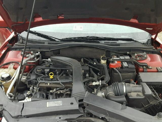 3FAHP07Z07R280084 - 2007 FORD FUSION SE RED photo 7