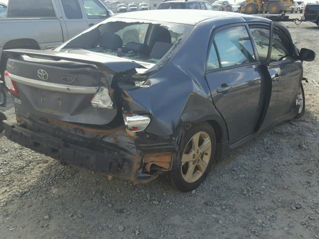 2T1BU4EE1BC584121 - 2011 TOYOTA COROLLA BA GRAY photo 4