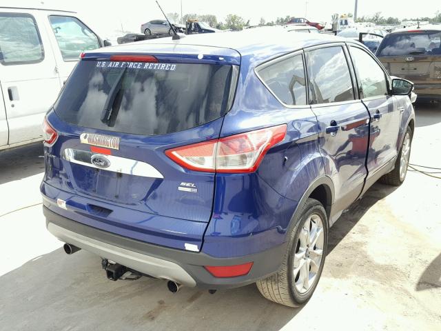 1FMCU9H95DUA47463 - 2013 FORD ESCAPE SEL BLUE photo 4