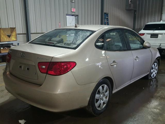 KMHDU46D19U691662 - 2009 HYUNDAI ELANTRA GL TAN photo 4