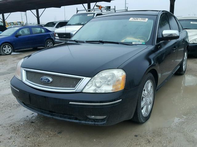 1FAHP25157G145540 - 2007 FORD FIVE HUNDR BLACK photo 2