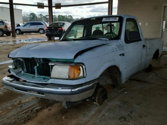 1FTCR10A7PPA95322 - 1993 FORD RANGER BLUE photo 2