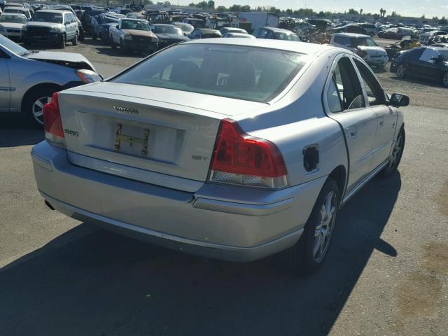 YV1RS592862542344 - 2006 VOLVO S60 2.5T SILVER photo 4