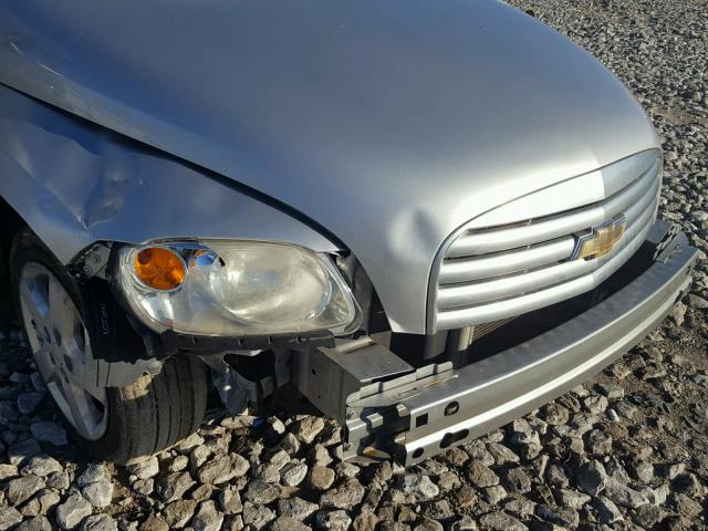 3GNBABDB5AS576844 - 2010 CHEVROLET HHR LT SILVER photo 9