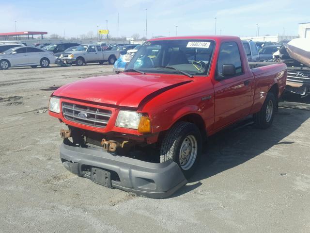 1FTYR10D93PA31633 - 2003 FORD RANGER RED photo 2