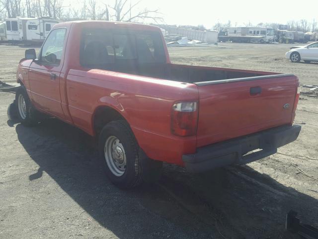 1FTYR10D93PA31633 - 2003 FORD RANGER RED photo 3