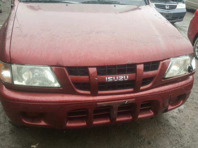 4S2CK58W534311048 - 2003 ISUZU RODEO S RED photo 7