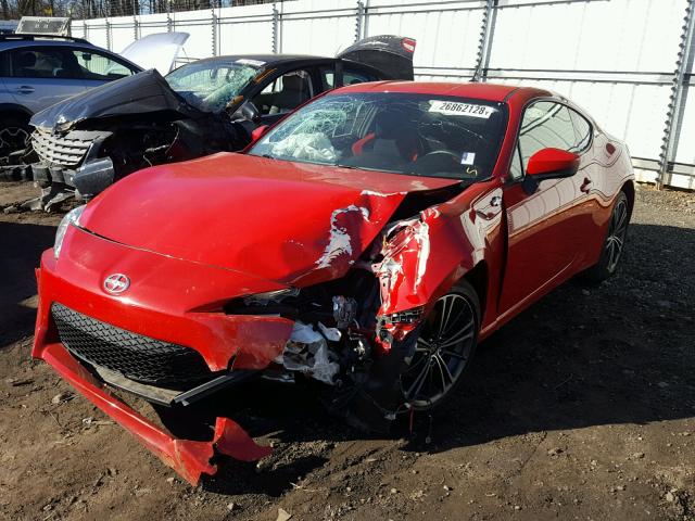 JF1ZNAA18D1726667 - 2013 TOYOTA SCION FR-S წითელი ფოტო 2