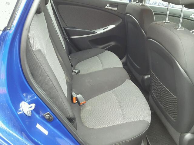 KMHCT5AE8DU085255 - 2013 HYUNDAI ACCENT GLS BLUE photo 6