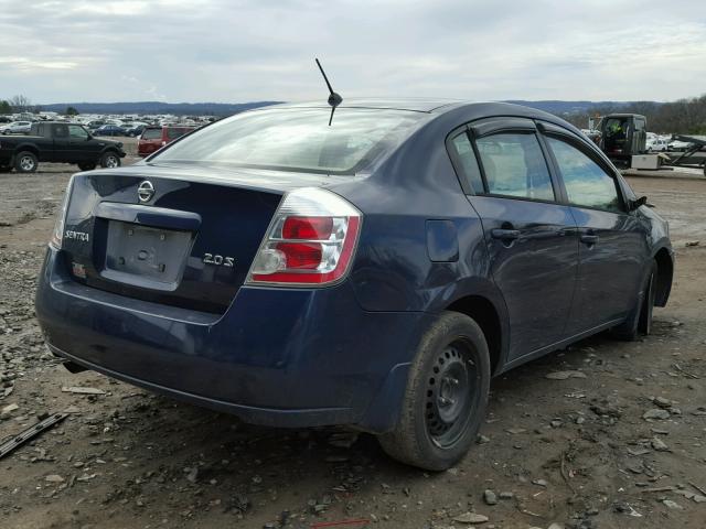 3N1AB61E67L641116 - 2007 NISSAN SENTRA 2.0 BLUE photo 4