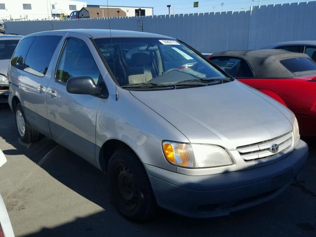 4T3ZF19C71U340753 - 2001 TOYOTA SIENNA CE SILVER photo 1