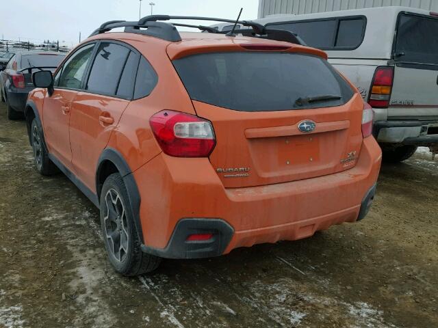 JF2GPACC6E8236748 - 2014 SUBARU XV CROSSTR ORANGE photo 3