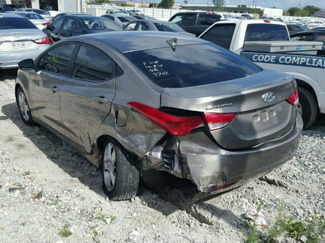 5NPDH4AE4DH395742 - 2013 HYUNDAI ELANTRA GL TAN photo 3