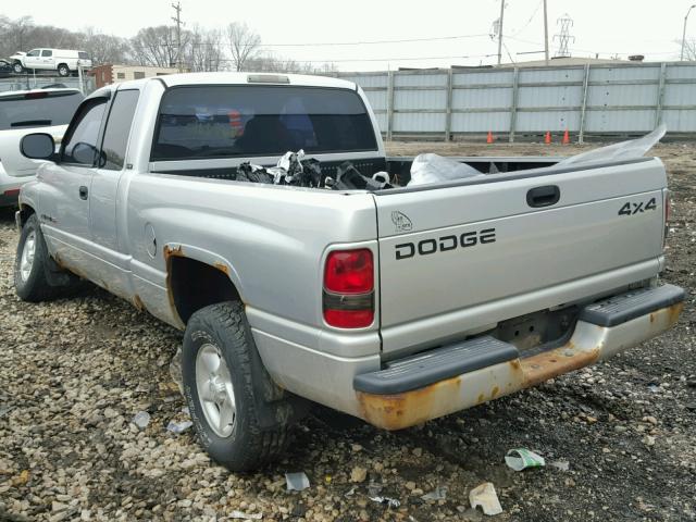 1B7HF13Y21J617291 - 2001 DODGE RAM 1500 SILVER photo 3