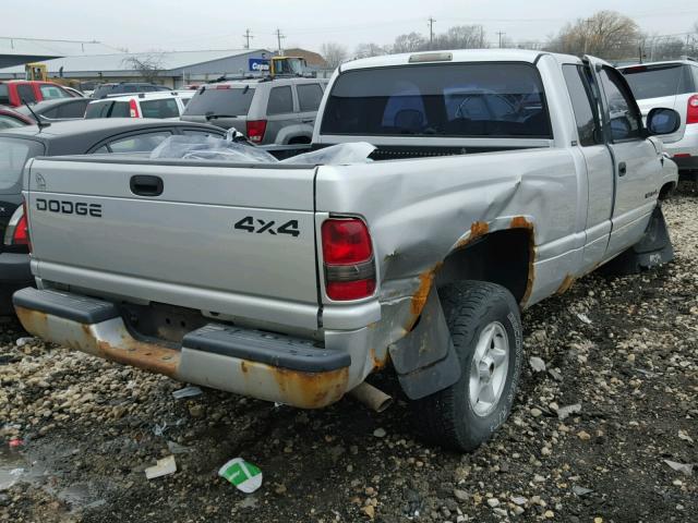 1B7HF13Y21J617291 - 2001 DODGE RAM 1500 SILVER photo 4