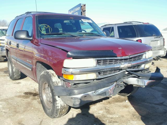 1GNEC13T21R190509 - 2001 CHEVROLET TAHOE C150 MAROON photo 1