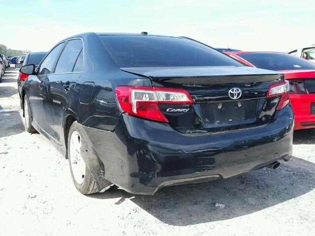 4T1BF1FK4DU716738 - 2013 TOYOTA CAMRY BLACK photo 3