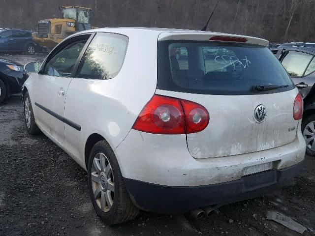 WVWBS71K57W269792 - 2007 VOLKSWAGEN RABBIT WHITE photo 3