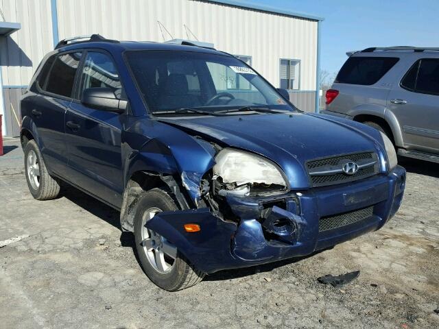 KM8JM12B25U106295 - 2005 HYUNDAI TUCSON GL BLUE photo 1