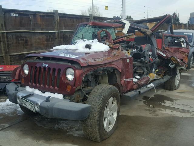 1J4BA5H12AL101647 - 2010 JEEP WRANGLER U RED photo 2