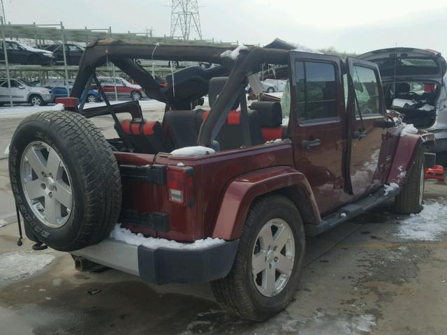 1J4BA5H12AL101647 - 2010 JEEP WRANGLER U RED photo 4