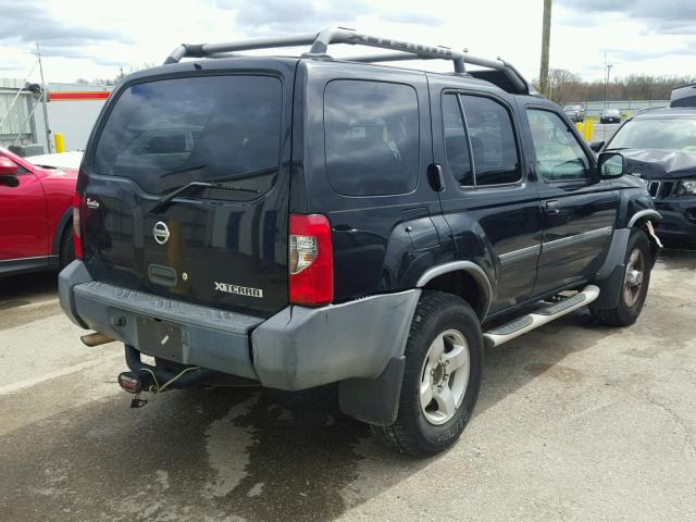 5N1ED28T04C675612 - 2004 NISSAN XTERRA XE BLUE photo 4