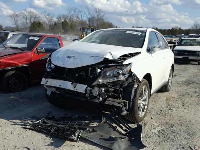 2T2ZB1BA3FC003787 - 2015 LEXUS RX 450H WHITE photo 2