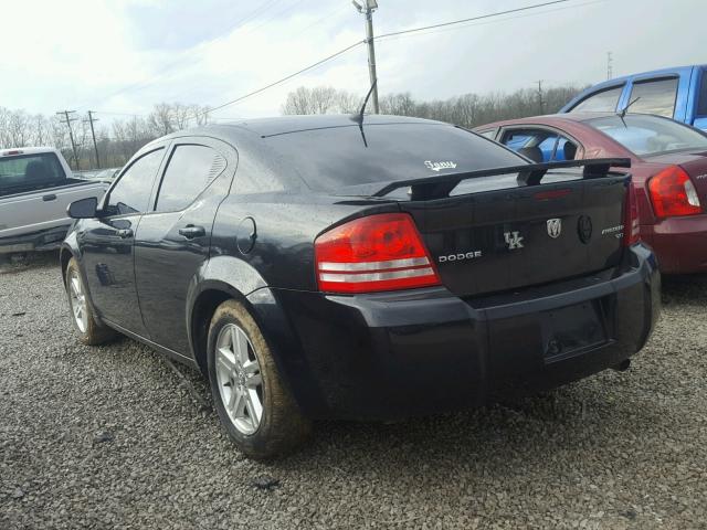 1B3LC56B39N522598 - 2009 DODGE AVENGER SX BLACK photo 3