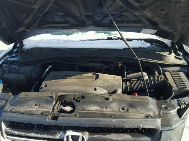 2HKYF18404H590563 - 2004 HONDA PILOT EX GRAY photo 7