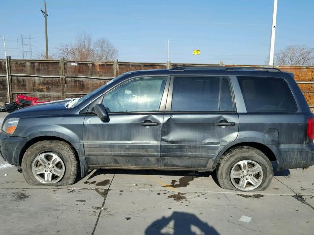 2HKYF18404H590563 - 2004 HONDA PILOT EX GRAY photo 9