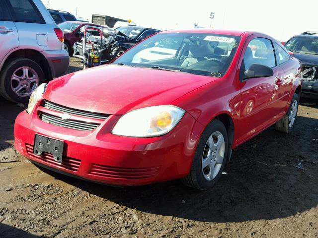 1G1AK15F767646176 - 2006 CHEVROLET COBALT LS RED photo 2