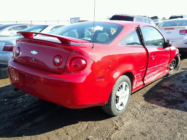 1G1AK15F767646176 - 2006 CHEVROLET COBALT LS RED photo 4