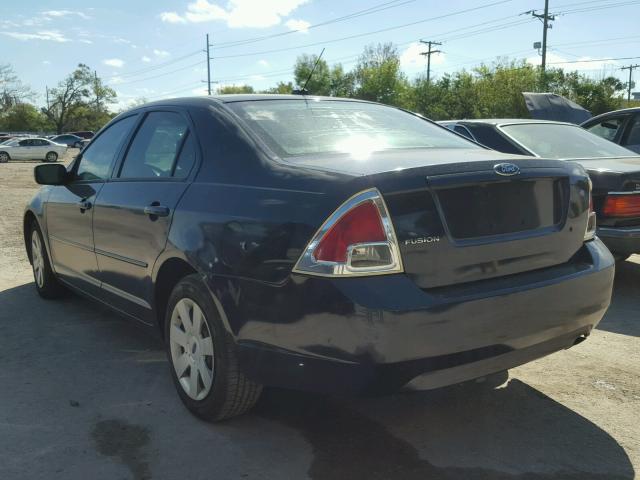 3FAHP06Z07R171268 - 2007 FORD FUSION S BLUE photo 3