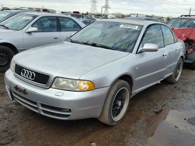 WAUDC68D5YA128840 - 2000 AUDI A4 1.8T QU SILVER photo 2