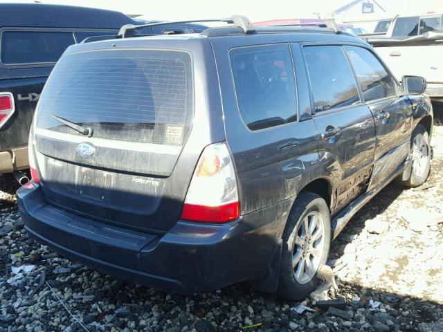 JF1SG65618H706935 - 2008 SUBARU FORESTER 2 BLACK photo 4