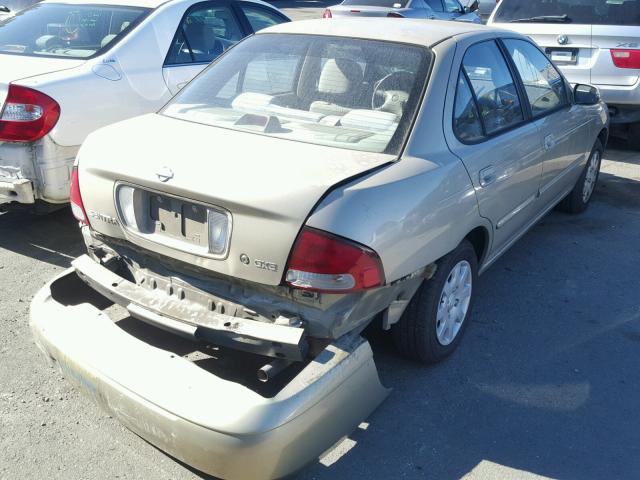 3N1CB51D42L633728 - 2002 NISSAN SENTRA XE GOLD photo 4