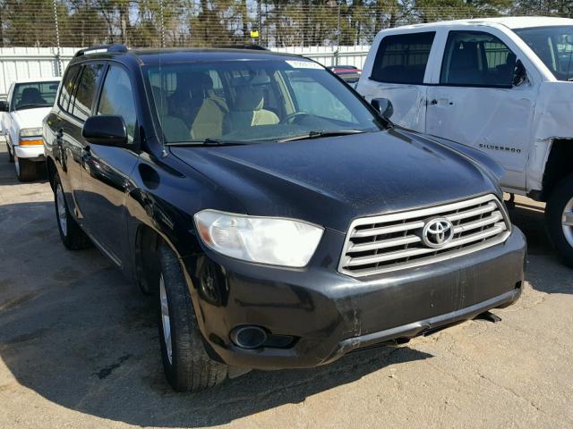 5TDZK3EH8AS006452 - 2010 TOYOTA HIGHLANDER BLACK photo 1