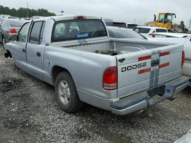 1B7HL38X12S598457 - 2002 DODGE DAKOTA QUA SILVER photo 3